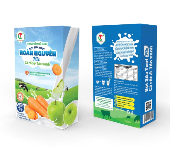 BỘT SỮA TƯƠI MIX CÀ RỐT & TÁO XANH