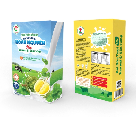 BỘT SỮA TƯƠI MIX RAU MÁ & SẦU RIÊNG